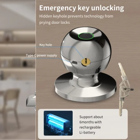 High Quality Smart Biometric Door Lock - Image 5