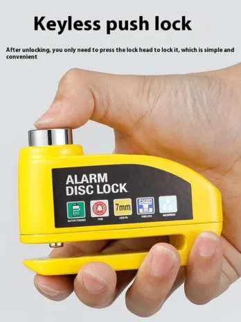 Motorcycle/Bike Alarm Disc Brake Lock