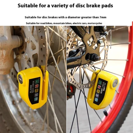 Motorcycle/Bike Alarm Disc Brake Lock - Image 4