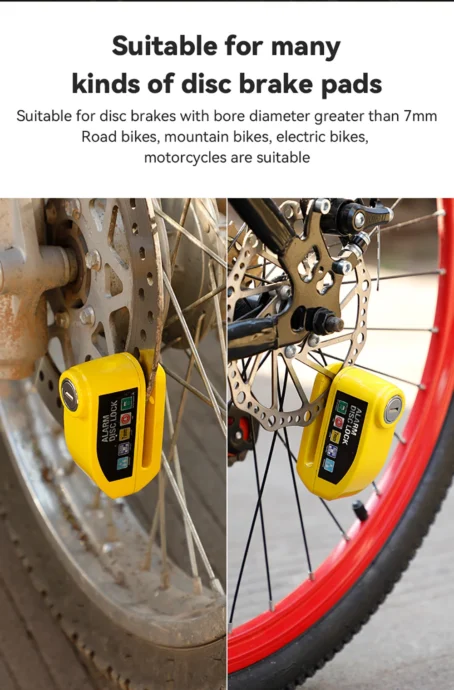 Motorcycle/Bike Alarm Disc Brake Lock - Image 15