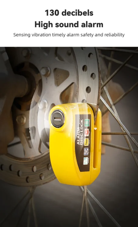 Motorcycle/Bike Alarm Disc Brake Lock - Image 14