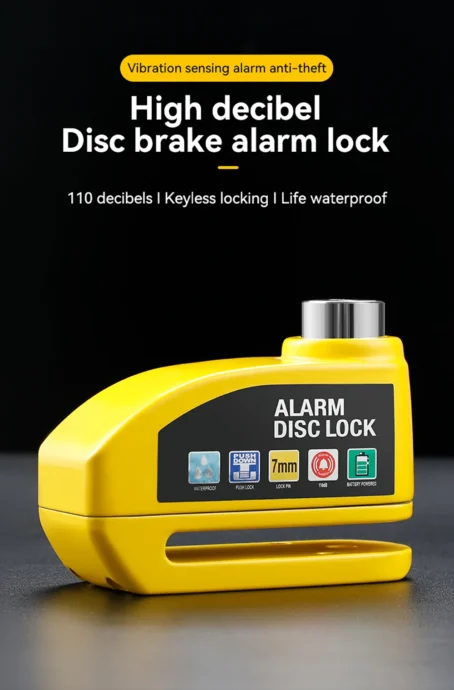 Motorcycle/Bike Alarm Disc Brake Lock - Image 9